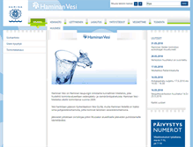 Tablet Screenshot of haminanvesi.fi
